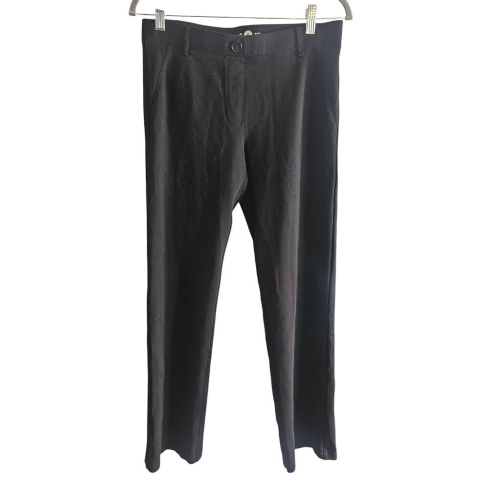 Betabrand Black Ponte Wrinkle Resistant Trouser Pant